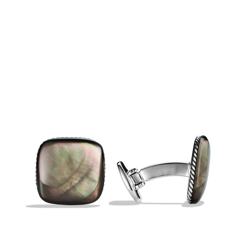 Streamline® Cufflinks with Black Mother-of-Pearl