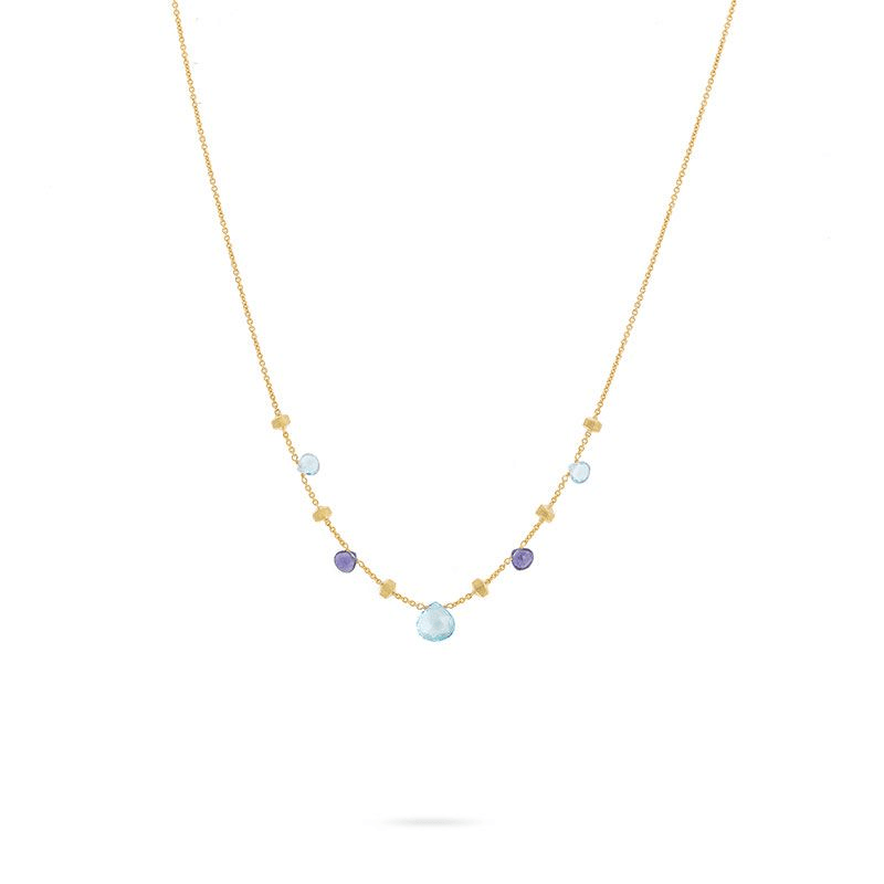Paradise Iolite and Blue Topaz Short Necklace