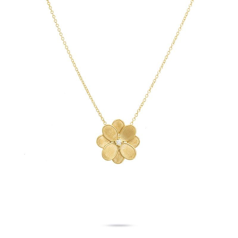 18k Yellow Gold Petali Small Flower Pendant Necklace