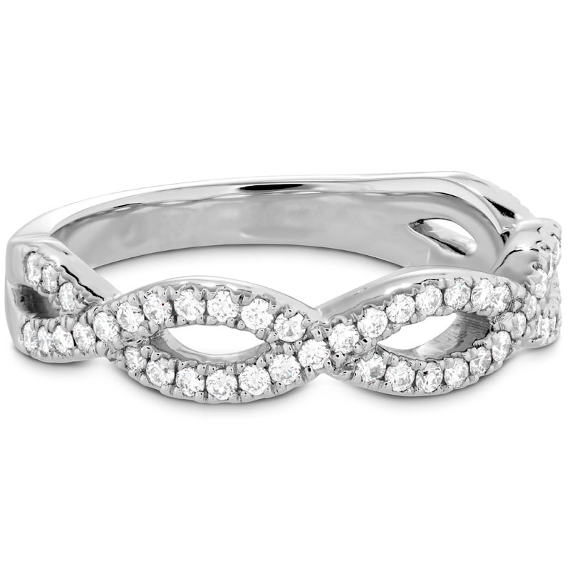 Diamond Destiny Twist Infinity Wedding Ring
