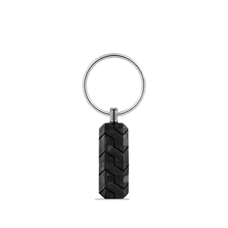 Forged Carbon Key Chain