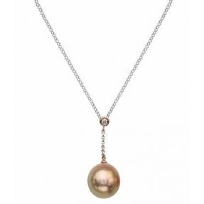Freshwater Cultured Pink Pearl Drop Necklace