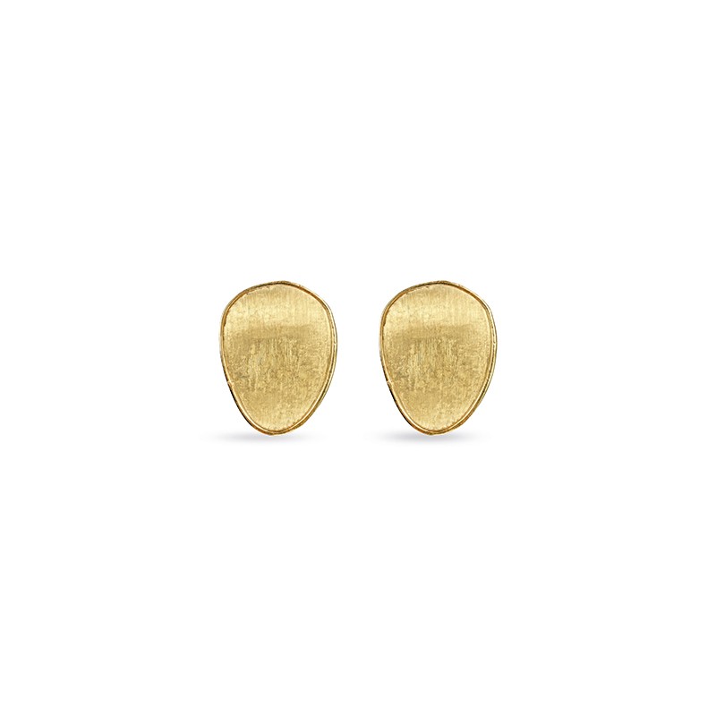 Lunaria Gold Stud Earrings