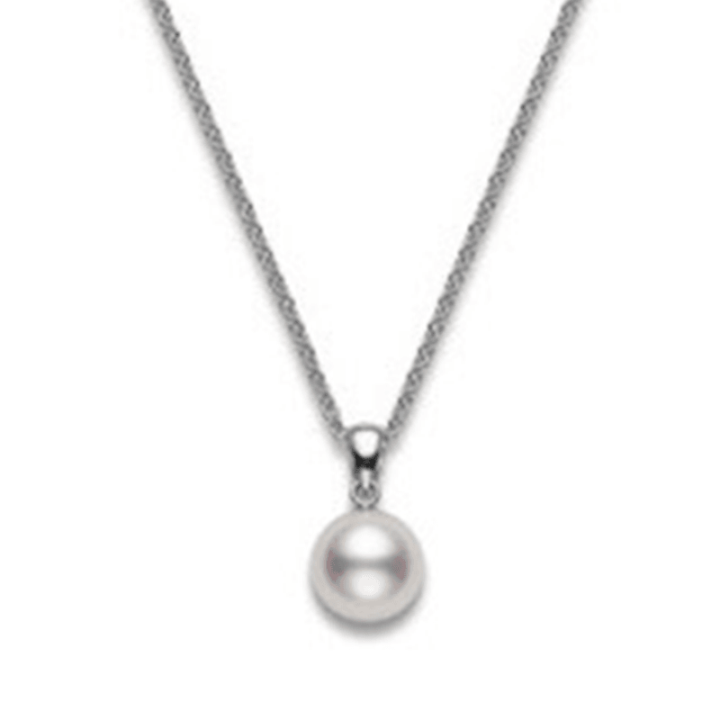 18k White Gold Pearl Necklace