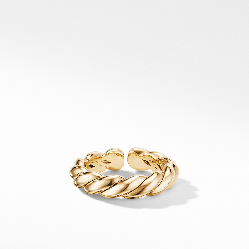 Gold Flex Band Ring in 18K Yellow Gold