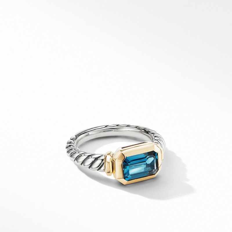 Novella Ring with Hampton Blue Topaz and 18K Yellow Gold