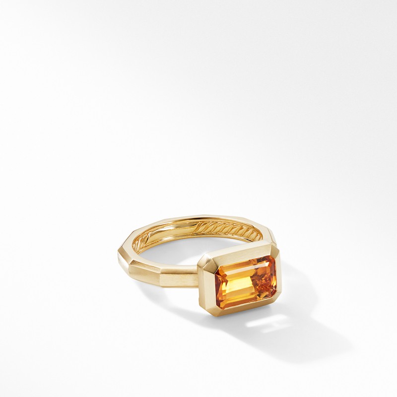 Novella Ring in 18K Yellow Gold with Madeira Citrine