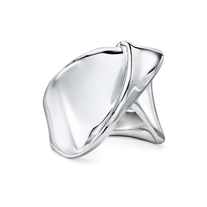 Classico Large Sterling Silver Twisted Ribbon Ring