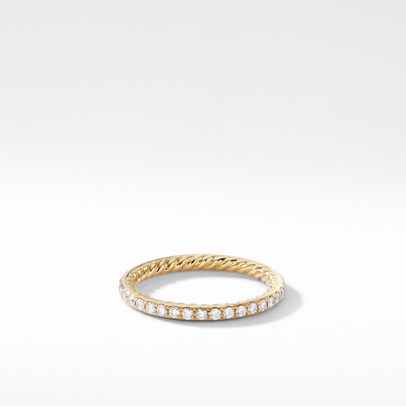 DY Eden Band Ring in 18K Yellow Gold with Diamond
