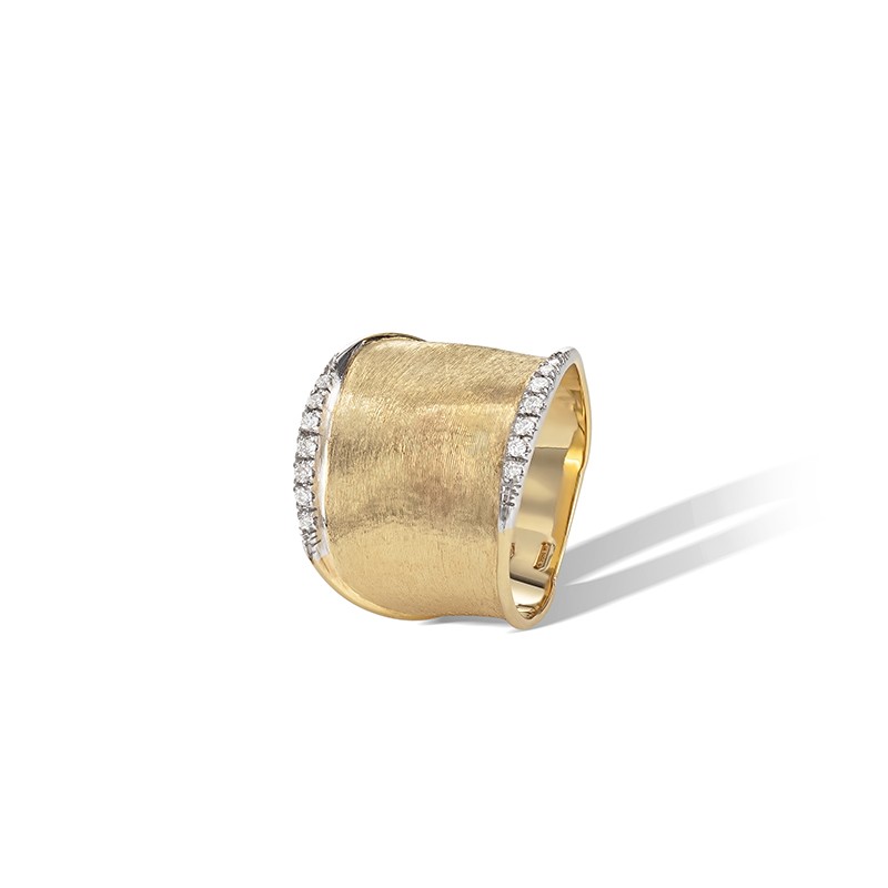 18k Yellow Gold Lunaria Tapered Ring