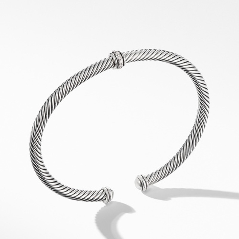 Cable Classic Collection® Center Station Bracelet with Diamonds