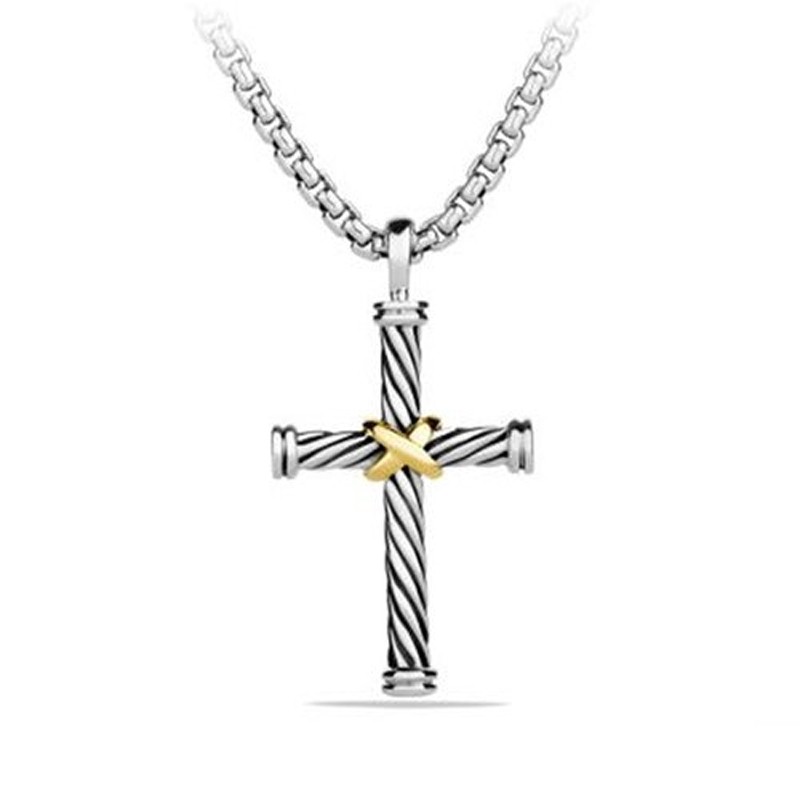 CABLE CLASSIC COLLECTION® CROSS WITH 18K YELLOW GOLD