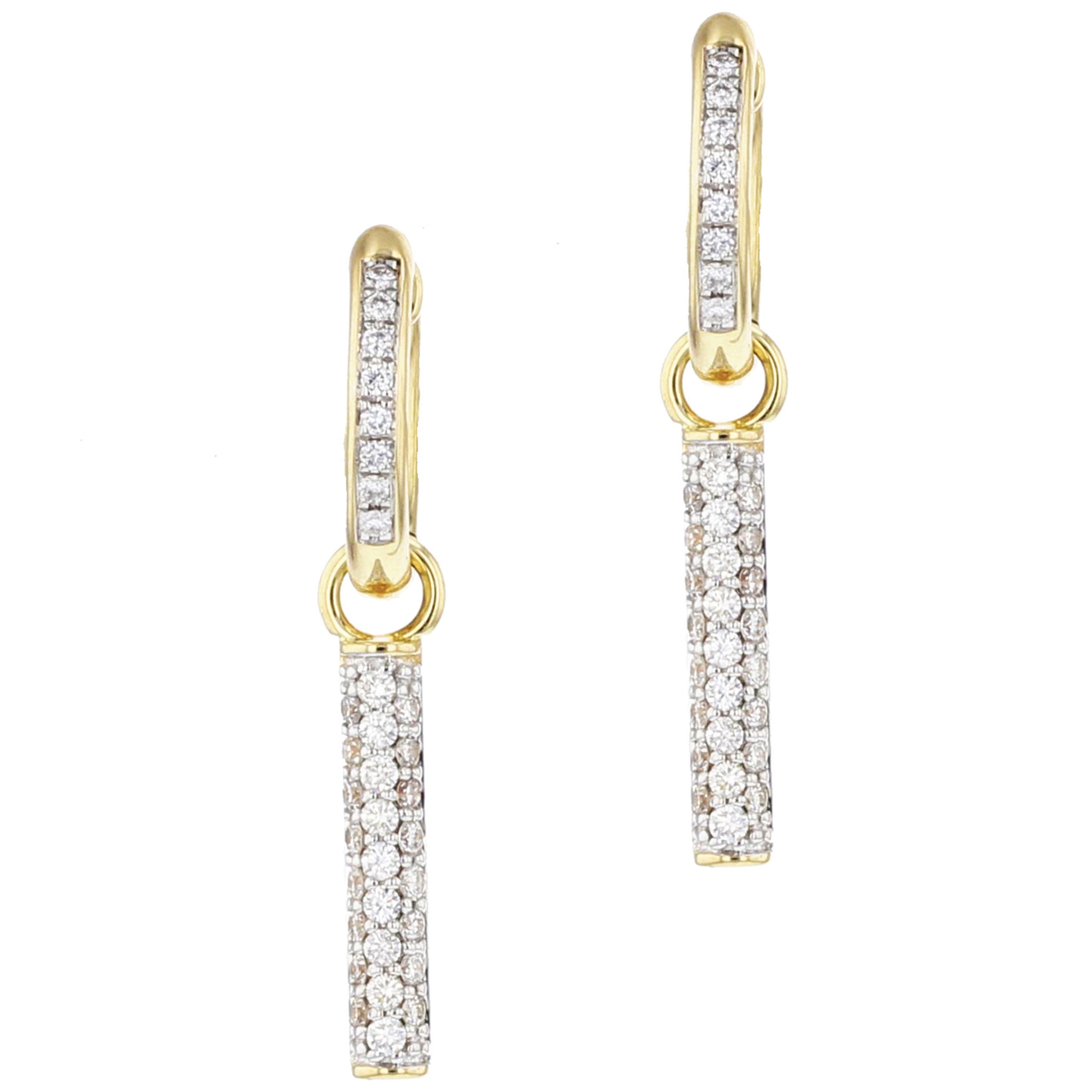 14k Yellow Gold Affair Toggle Earrings