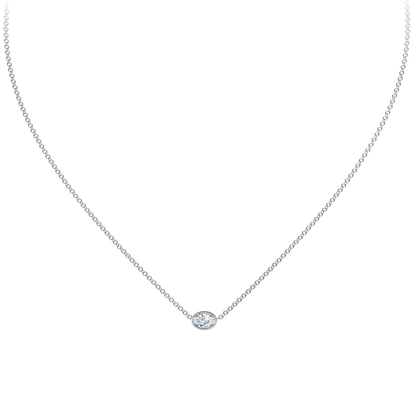 .33ct. Oval Cut Solitaire Diamond Necklace