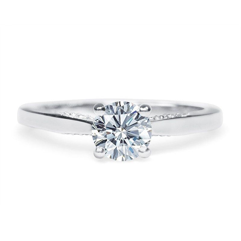 Cresent Silhouette Engagement Ring Mounting