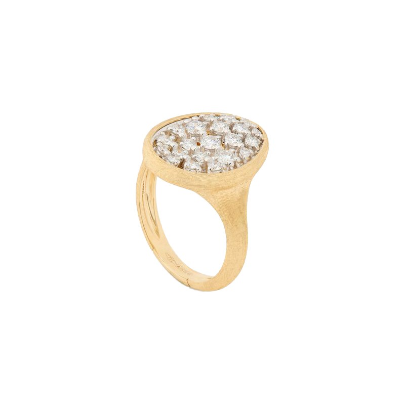 18K Yellow Gold and Diamond Ring