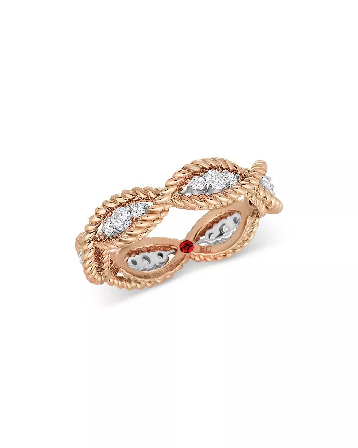 18K Rose Gold Barocco Diamond Ring