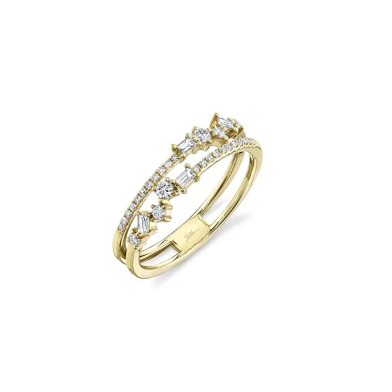 Yellow Gold Diamond Baguette Ring
