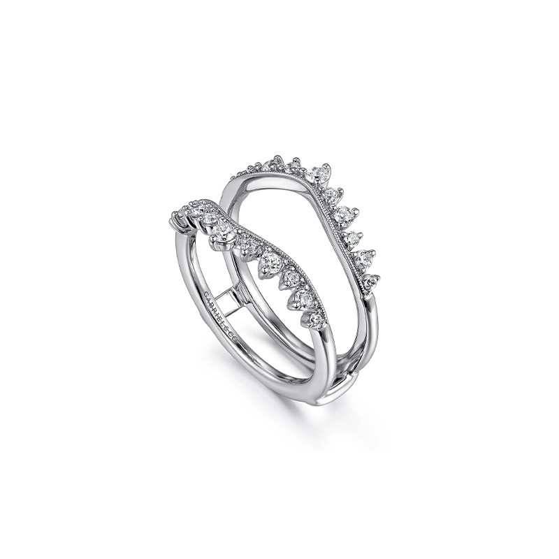 14K White Gold Diamond Ring Enhancer