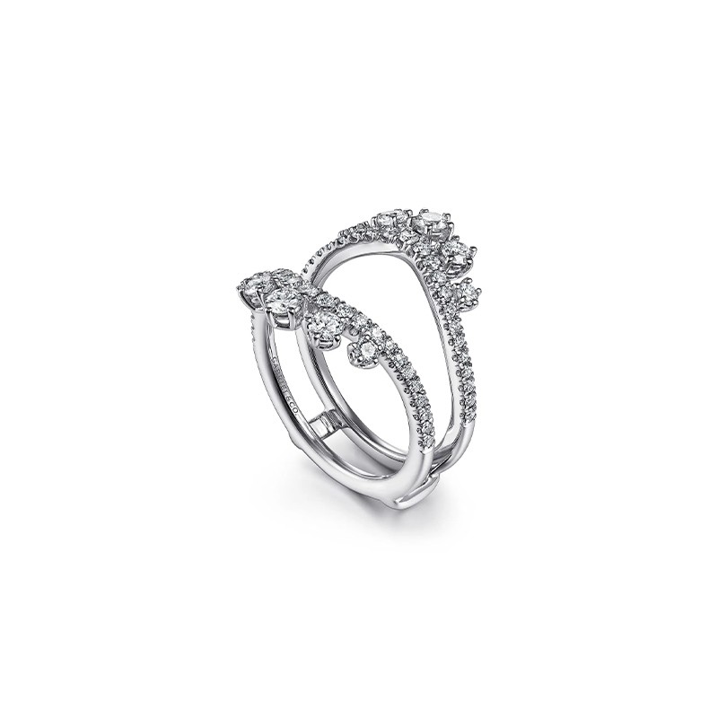 14K White Gold Diamond Ring Enhancer