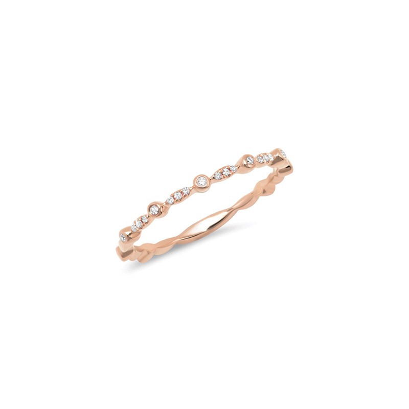 Rose Gold Diamond Band