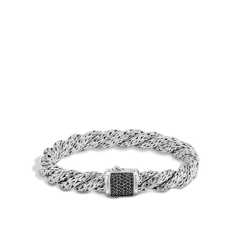 Silver Lava Classic Chain Twisted Bracelet