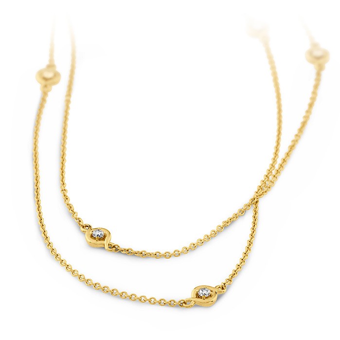18k Yellow Gold Optima Diamond Necklace