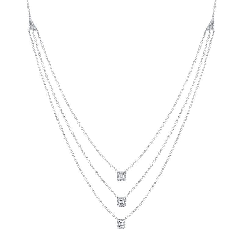 3 Strand Diamond Necklace