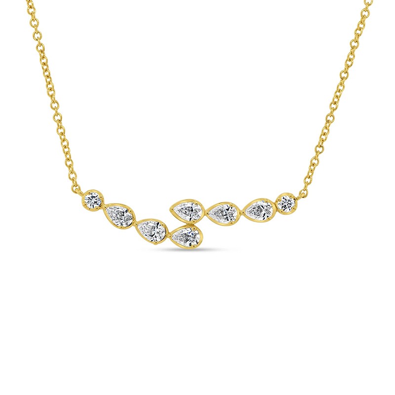 18K Yellow Gold Gatsby Bar Necklace
