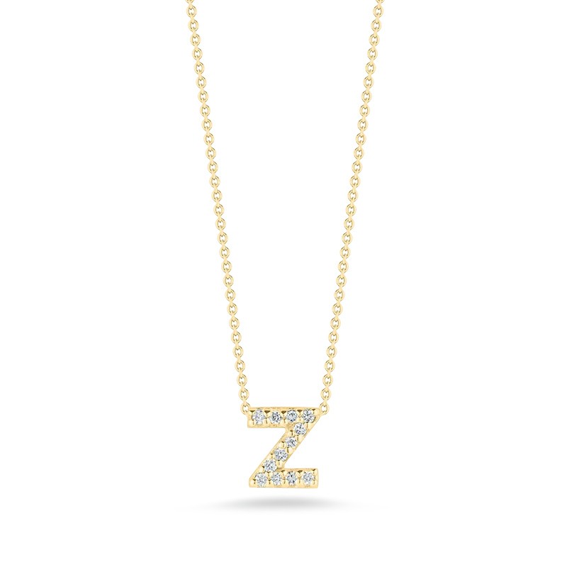 TINY TREASURES DIAMOND LOVE LETTER NECKLACE