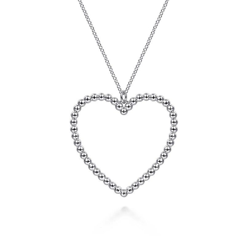 Sterling Silver Bujukan Heart Necklace