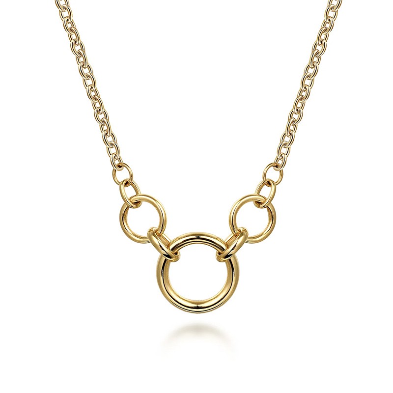 14K Yellow Gold Link Chain Necklace