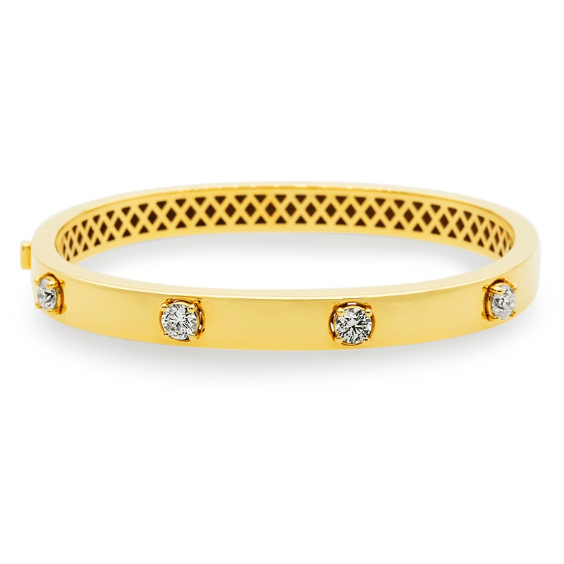 18k Yellow Gold Bangle Bracelet
