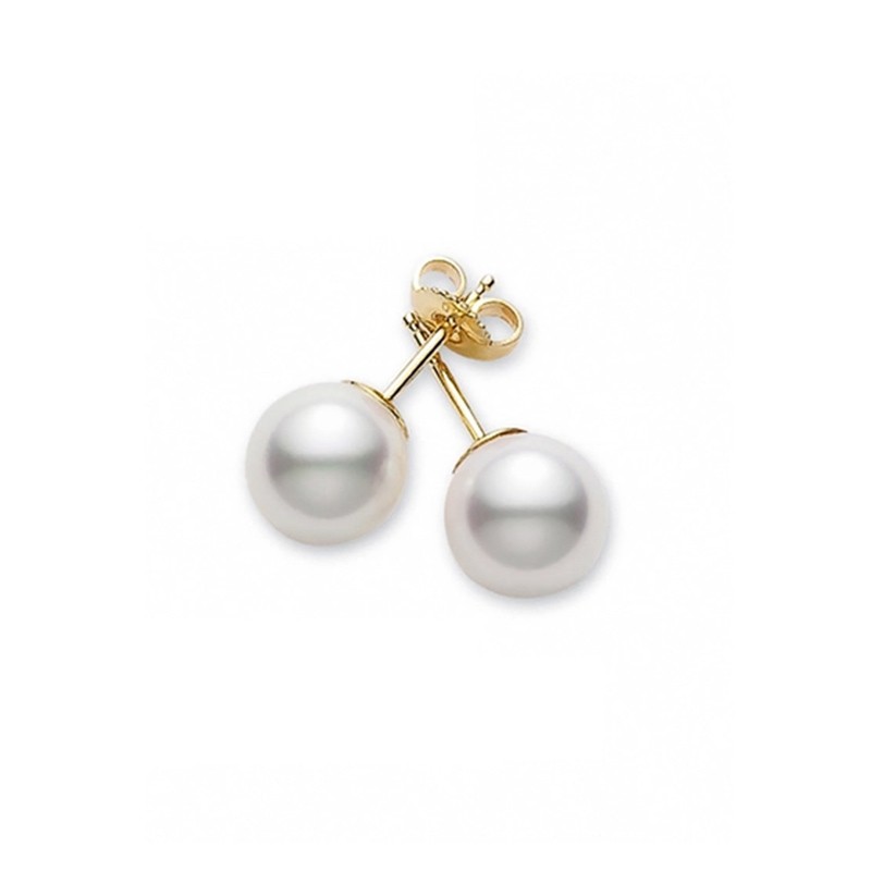 7.5x8mm Grade A Akoya Pearl Stud Earrings