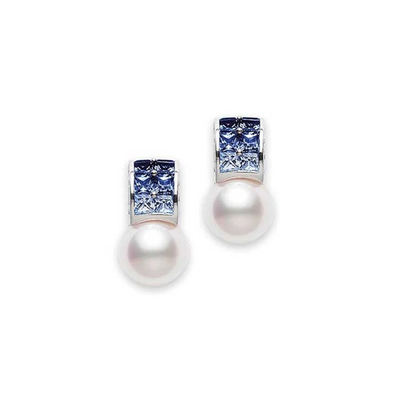 18K White Gold Akoya Pearl Earrings