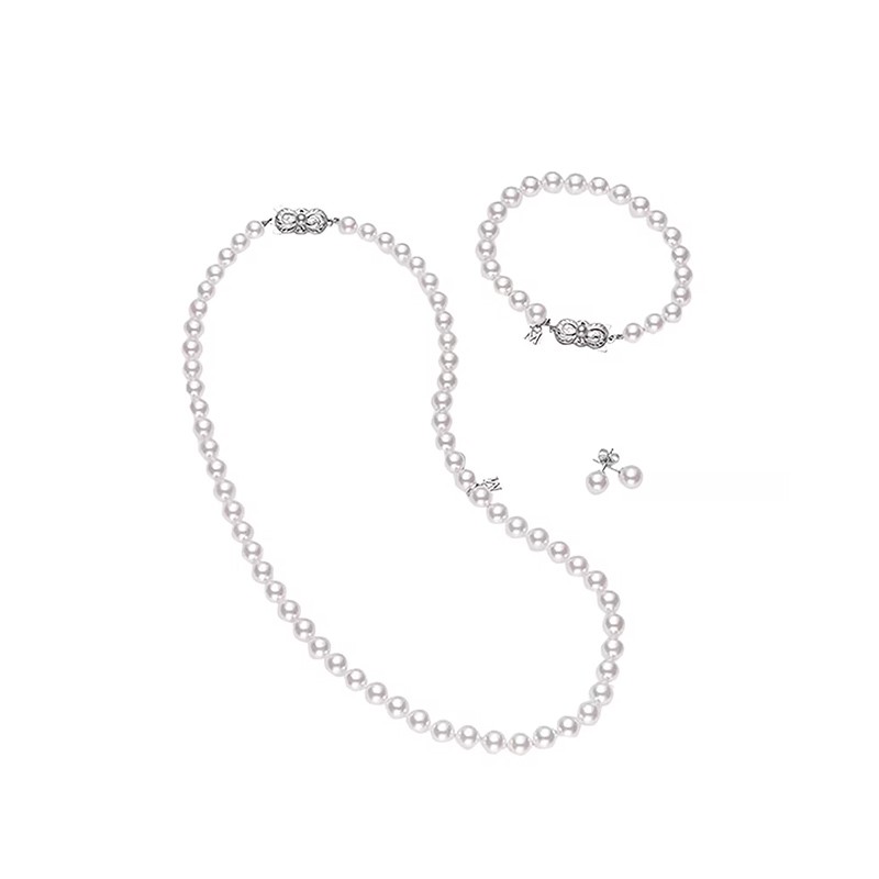18k White Gold Everyday Essentials Three Piece Set