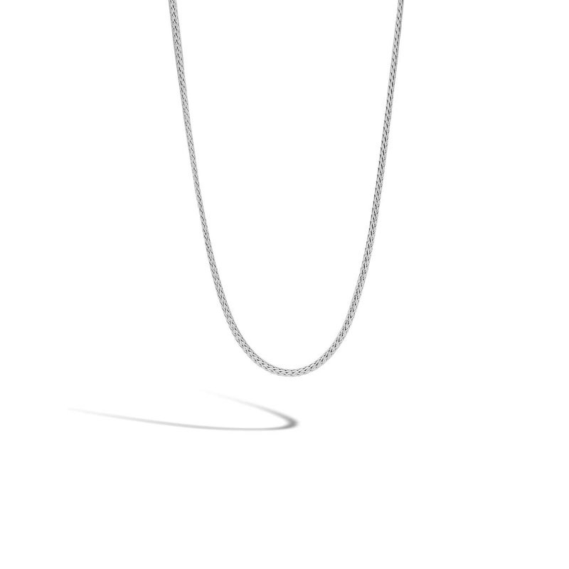 Silver Mini Oval Chain Necklace