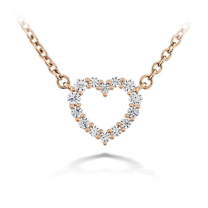 18k Rose Gold Signature Small Heart Necklace