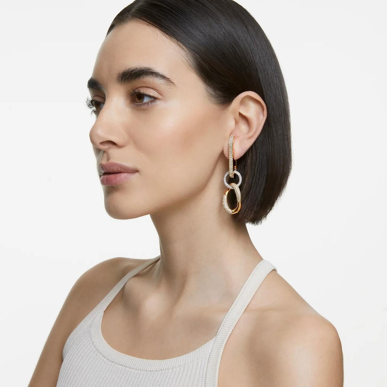 Dextera Crystal Multi Shape Dangle Earrings