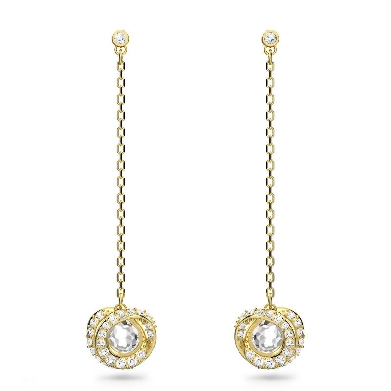 Gold Plated Generation Crystal Drop Earrings