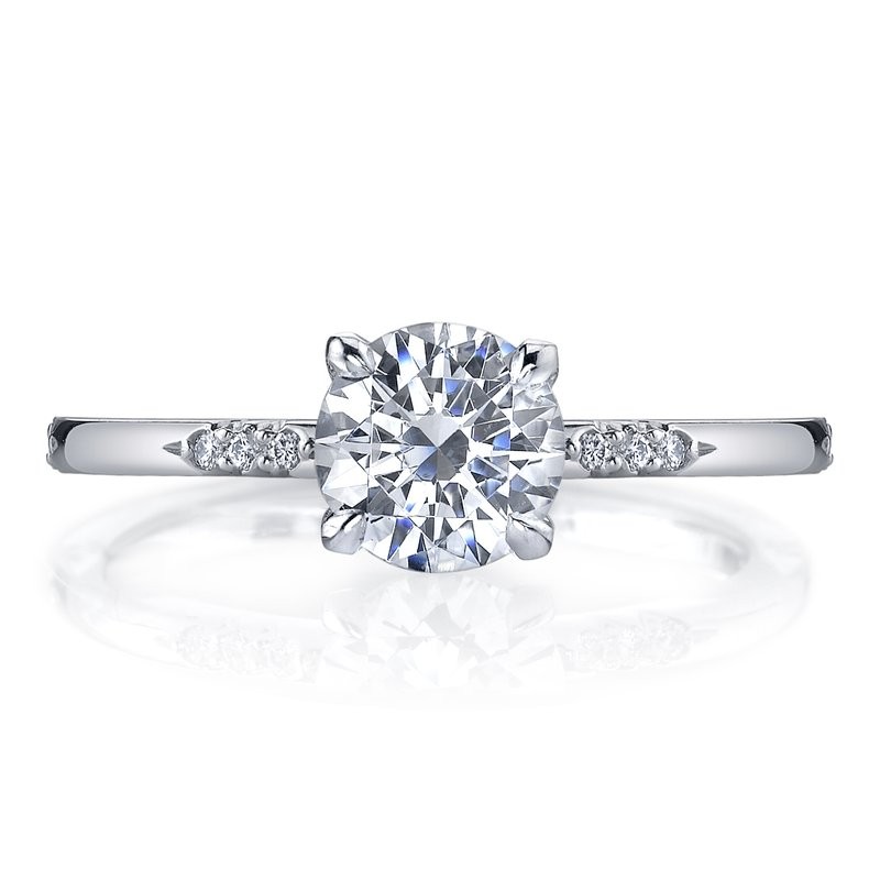 Platinum Lace Engagement Ring Mounting