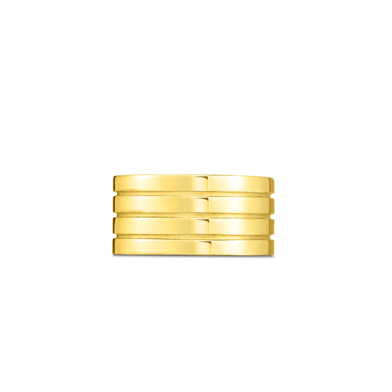 18k Yellow Gold Portofino 4 Row Ring