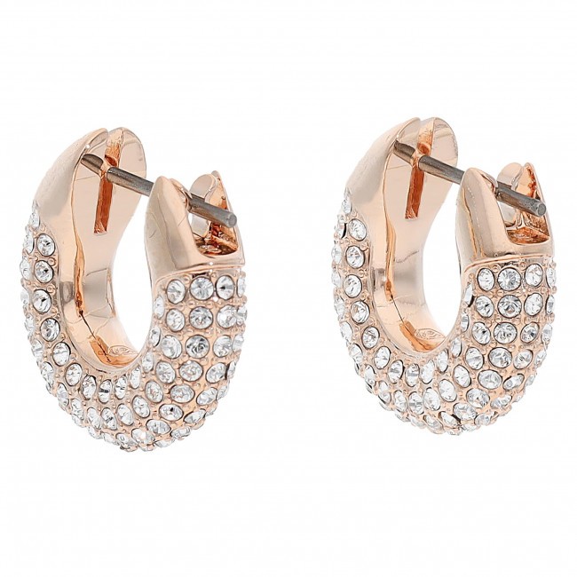 Rose Gold Plated Dextera Crystal Hoop Earrings