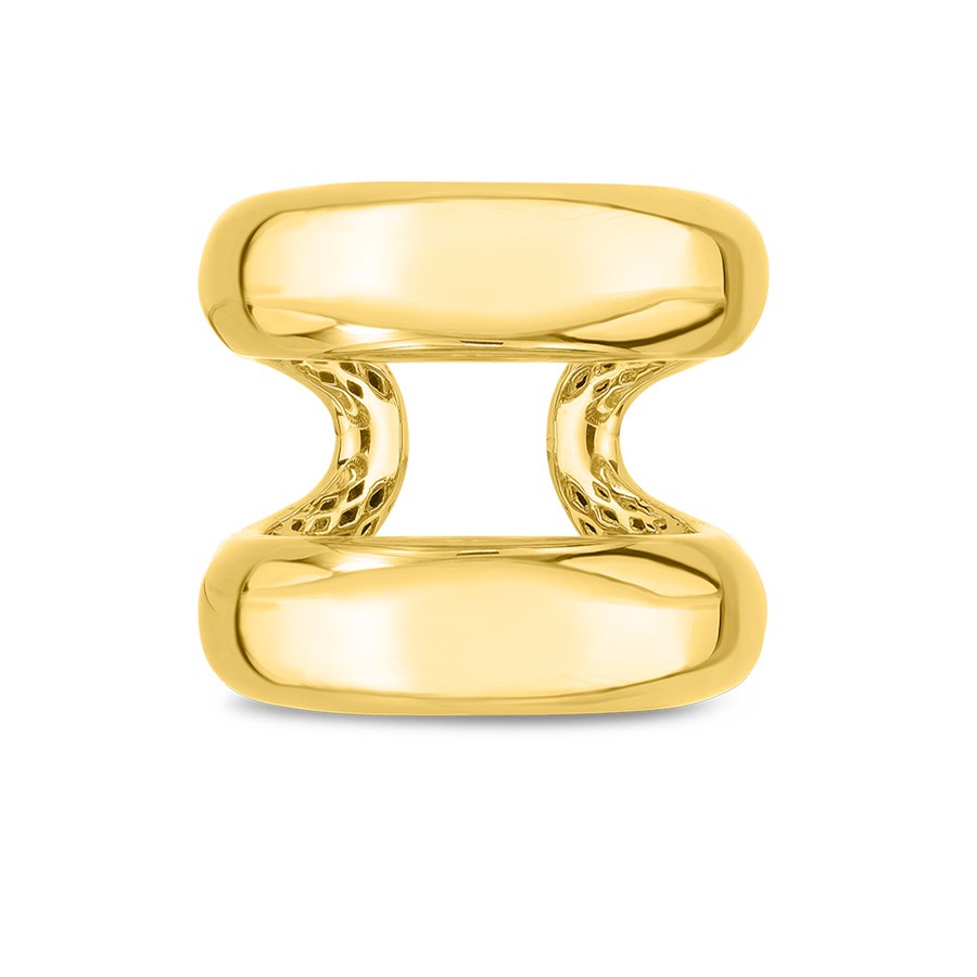 18k Yellow Gold Oro Split Ring