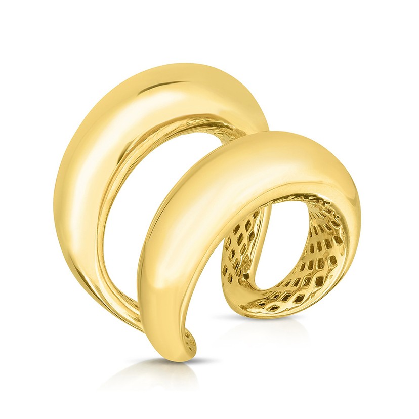 18k Yellow Gold Oro Split Ring