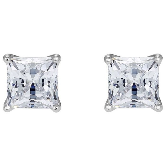 Attract Square Cut Crystal Stud Earrings