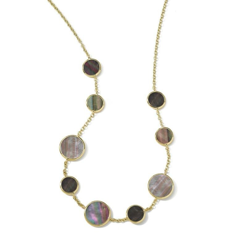18k Yellow Gold Rock Candy Shell Necklace
