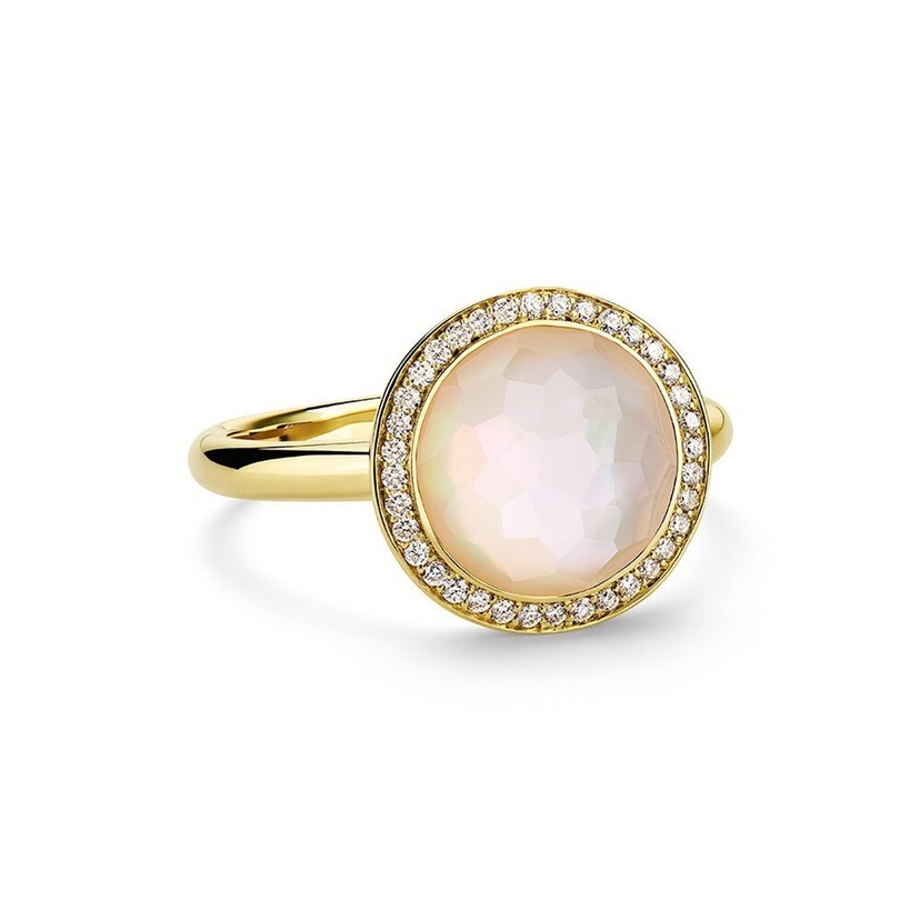 Small Ring in 18K Gold with Diamonds