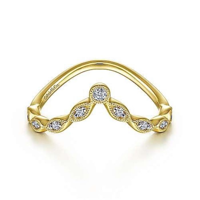 14k Yellow Gold Kaslique Diamond Ring
