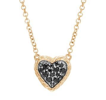 18K Gold Heart Pendant Necklace